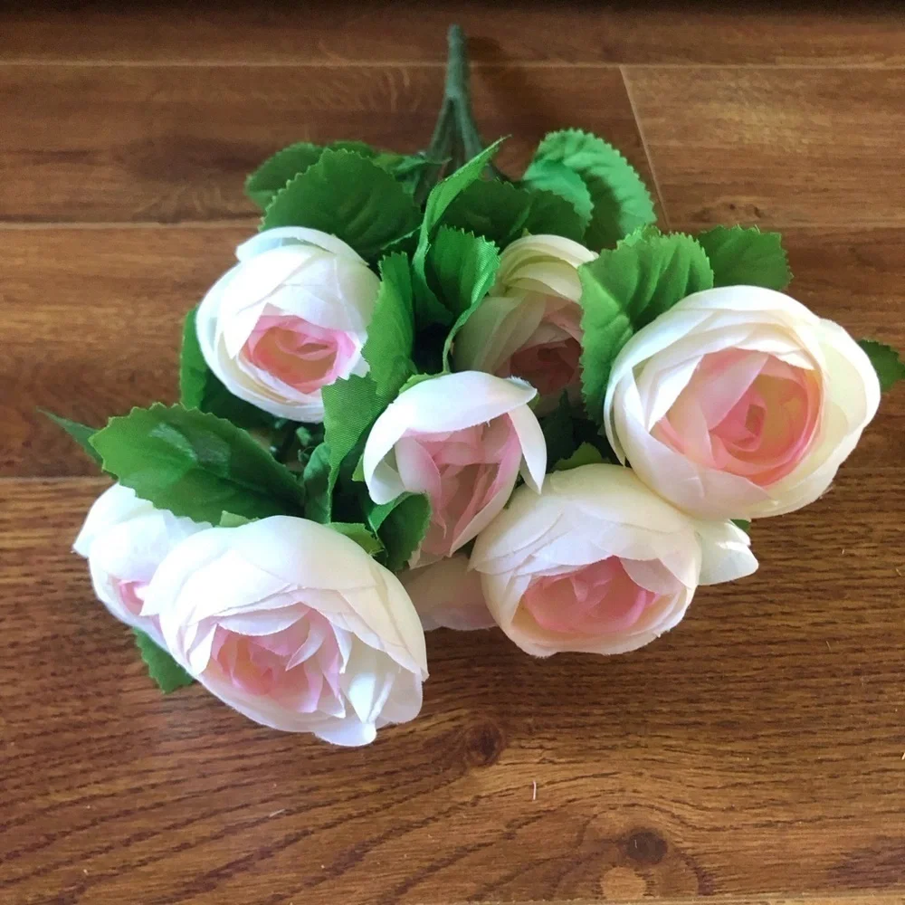 Mainstays pink ranunculus artificial flower bunch